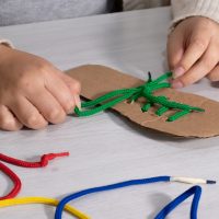 tie shoelace training at home tie shoelace training at home